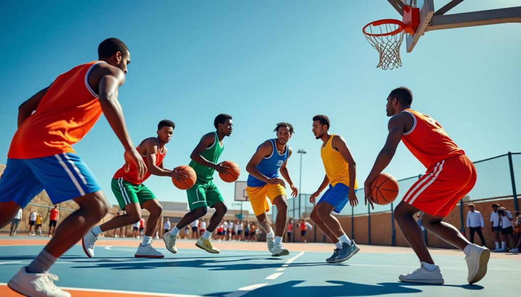 découvrez combien de joueurs composent une équipe de basket et combien sont présents sur le terrain lors d'un match officiel.