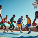 découvrez combien de joueurs composent une équipe de basket et combien sont présents sur le terrain lors d'un match officiel.